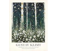 SGFGAD FHYWQ Gustav Klimt Affiche Paysages Impressions Vintage Wall Art Photo En Couleur 《Le Jardin De La Forêt》Gustav Klimt Peinture Sur Toile Pour Décor De Salon 50x60cm Non Encadré
