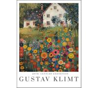 SGFGAD FHYWQ Gustav Klimt Poster Landscape Prints Abstract Wall Art Picture《Garden Behind the House》Gustav Klimt Canvas Painting For Home Decor 50x60cm Unframed