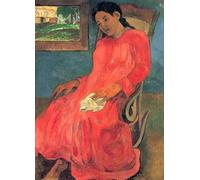 SGFGAD FHYWQ Paul Gauguin Affiche Femme Portrait Impressions Vintage Wall Art Photo Couleur《Mélancolique》Paul Gauguin Peinture Sur Toile Pour Décoration Intérieure 40x60cm Non encadré