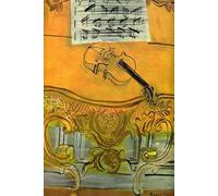 SGFGAD FHYWQ Raoul Dufy Poster Nature Morte Impressions Abstrait Photo D’art Mural《Console Jaune Avec Violon》Raoul Dufy Peinture Sur Toile Pour Décoration Intérieure 50x80cm Non Cadre