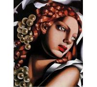 SGFGAD FHYWQ Tamara De Lempicka Affiche Impressions En Couleur Abstrait Photo D’art Mural《Portrait De Femme》Tamara De Lempicka Peinture Sur Toile Pour Décoration Intérieure 40x60cm Non Encadré