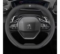 SGGFGBBO Couvre Volant Souple Microfibre, pour Peugeot Partner 2019-2023 Protection Volant Voiture Respirant et Antidérapant Confortable Housse,B