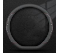 SGGFGBBO Couvre Volant Voiture, pour Seat Ateca Housse Volant Voiture Protection Volant Voiture Accessoires Intérieur Voiture,A-D