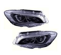 SGHFUVE Phares Avant Assemblage Phares Avant À LED Full Avec Feux De Jour Et Clignotants Dynamiques Pour Benz Pour CLA W117 (2013-2019)(For halogen,USA Version)