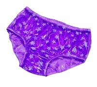 Sghjuy Culotte de Protection Contre Les Fuites pour L'incontinence Housses de Couches en Tissu Adulte Imperméable sous-vêtements en Plastique,4XL,Purple