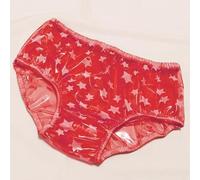Sghjuy Culotte de Protection Contre Les Fuites pour L'incontinence Housses de Couches en Tissu Adulte Imperméable sous-vêtements en Plastique,3XL,Red