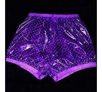 Sghjuy Culotte D'incontinence Imperméable À Clipser en Plastique pour Adulte Protection Menstruelle sous-vêtements en Plastique Étanches Réutilisables Et Lavables,2XL,Purple