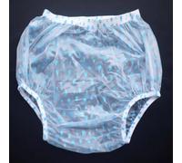 Sghjuy Médical Couches de Sécurité pour L'Incontinence Taille Haute Culotte en Plastique À Enfiler Imperméables À l'eau Réutilisables Faible Bruit Doux Et Confortable sous-vêtements,M,Blue