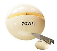 Sghtil Aiguiseur de cutter | Ustensile de cuisine antidérapant | Aiguiseur de ciseaux à main avec base | Pour préparation des aliments, salle à manger, restaurant, cuisine quotidienne, camping