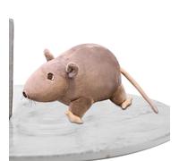 Sghtil Animal en Peluche de Rats, Jouet en Peluche de Souris - Jouet en Peluche de Souris en Peluche Douce et réaliste | Prank Fake Party Supplies Petit Jouet pour Chat pour Le Poisson d'avril