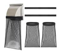 Sghtil Attrape-Peluches Amovible Pour Sécheuse, Filtre à Peluche pour Conduit de Sécheuse, Sac Lavable Réutilisable pour Buanderie Jardin Cave Garage Appartement Maison