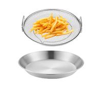 Sghtil Bac à filtre à huile de cuisine, grille de vidange d'huile | Égouttoir à vaisselle en acier inoxydable avec plateau - Filtre anti-goutte à huile, pour friteuse à air, grille de refroidissement