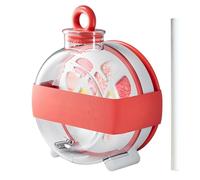 Sghtil Bac à glaçons | Bouteille d'eau anti-fuite de 300 ml avec paille, outils spécialisés, gadgets pour boissons, congélateur, voyage, camping, voiture, intérieur, été, jus et extérieur