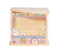 Sghtil Bac à Sable pour Hamster - Espace de Creusement pour Rongeurs | Abri Visible pour Petits Animaux, Décoration d'Habitat et Accessoires de Cage pour Lemming Hérisson Écureuil Chinchilla