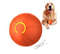Sghtil Balle roulante électrique, Balle rotative pour Animaux de Compagnie | Boule roulante Automatique Intelligente,Balle méchante Amovible pour Chiens, Balle roulante Automatique Rechargeable avec