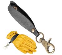 Sghtil Bande de gants d'incendie, support de pompier, Gants de soudure en cuir clip sangle, morteur de sécurité des gants, accessoire pour engrenages de pompiers,