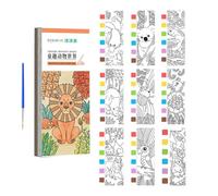Sghtil Bloc de papier aquarelle, papier à dessin pour - Ensemble de peinture à l'aquarelle sur papier à peindre avec pinceaux et couleurs | Tampon de peinture à l'aquarelle portable pour