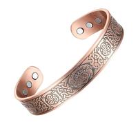 Sghtil Bracelet en cuivre, bracelet magnétique en cuivre pour homme | Bracelets de poignet - Bracelet rigide réglable en cuivre pur Bracelets magnétiques ultra résistants vintage pour hommes