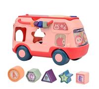 Sghtil Bus musical bébé, jouet de percussion bébé,Piano jouet musical interactif avec musique/lumière | Machine d'histoire de puzzle d'éducation précoce pour une histoire d'âge