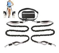 Sghtil Câble d'attache pour Chien - Système de Sécurité Réfléchissant pour Course et Attache Extérieure | Longe Renforcée en Nylon avec Sac de Rangement pour Extérieur et Jardin