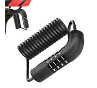 Sghtil Cadenas à combinaison pour moto, accessoires légers rétractables pour vélo, cadenas combinaison vélo, transport, route de montagne, voyages et plein air