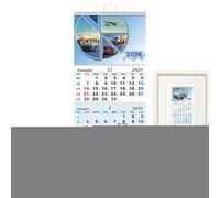 Sghtil Calendrier mural 2026-2027, organiseur pour la maison de 3 mois | Calendrier avec affichage vertical pour utilisation dans la maison, le salon, la chambre, l'atelier d'art