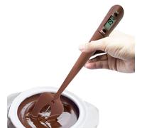 Sghtil Capteur de température pour spatule de cuisine, grattoir de surveillance de la température de cuisson - Compteur numérique de température de cuisson en silicone - Spatule avec capteur de