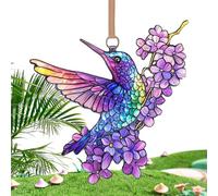 Sghtil Capture de soleil oiseaux, décorations suspendues à la fenêtre avec réflexions de lumière, décoration acrylique avec effet arc-en- pour cuisine, salon, jardin et cour