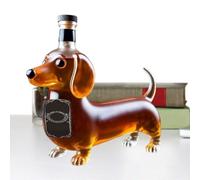 Sghtil Carafe à liqueur | Bouteilles de whisky vides en forme de teckel - Récipient à vin avec figurine animale pour collectionneurs, bar, bar, salle de dîner, cadeau de mariage