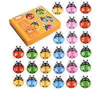 Sghtil Cartes d'apprentissage des lettres, jeu de correspondance de lettres | Jeu de correspondance de mots à vue de l'alphabet de cartes au jeu de puzzles - Mots d'animaux