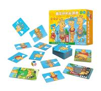 Sghtil Cartes flash Cartes flash pour mathématiques, addition et soustraction - Cartes flash soustraction Addition Flashcard mathématique girafe,Jeu de puzzle éducatif interactif de maîtrise de soi