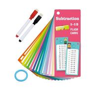 Sghtil Cartes mathématiques, cartes d'apprentissage des mathématiques | 15 fiches d'apprentissage d'écriture et de balayage | Cartes d'apprentissage interactives de multiplication et de division