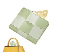 Sghtil Changer de Portefeuille, Porte-Monnaie, Porte-Monnaie avec Fermeture éclair, Pochette pour Carte de crédit de Voyage, Poche pour pièces de Monnaie pour Carte de crédit, Billets pliés, clé,