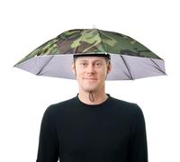 Sghtil Chapeau De Parapluie Anti-UV Casquette Pour Pêche Randonnée Golf Parapluie Chapeau Avec Band Elastique Enfant Adulte