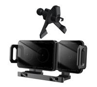 Sghtil Chargeur de voiture sans fil pour téléphones portables | 15 W charge rapide support pour véhicule,porte téléphone à crochet automatique - pour déplacements quotidiens voyage long travail