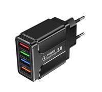 Sghtil Chargeur USB C - Chargeur USB Rapide 4 Ports 3,1A - Station De Charge Portable 4 Ports pour Accessoires Téléphoniques Voyage International Maison Chambre