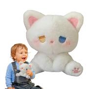Sghtil Chat en Peluche, Jouet pour Chat en Peluche, Oreiller interactif Doux pour la Peau avec Expressions faciales émotionnelles pour, Famille et Jeunes