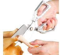 Sghtil Ciseaux De Cuisine Robustes - Ciseaux De Cuisine En Acier Inoxydable Avec Ouvre-Bouteille, Culinaires, Accessoire De Polyvalent Pour Découper Les Os Écailler Et Casser Les