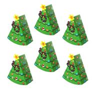 Sghtil Coffret de Noël - 6 Pièces Porte-Chocolat 3D,Boîtes De Bonbons De Fête - pour Extérieur, Intérieur, Maison, Fête, Anniversaire, Mariage, Chocolat, Bijoux, Adultes,