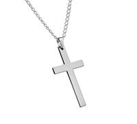 Sghtil Collier chrétien pour homme - Pendentifs chrétiens pour hommes - Colliers chaîne en acier inoxydable antirouille - Accessoires de la Bible pour homme - Pendentif de la Bible, Refer to