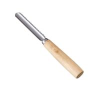 Sghtil Corer Tool Kitchen, Ustensile en acier inoxydable, ustensile manuel multifonctionnel avec manche en bois antidérapant pour cuisine rapide salades faire des jus en conserve