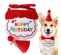 Sghtil Costume de chat de joyeux anniversaire, chapeaux de fête d'anniversaire sur le thème du chat, décorations de fête avec chat | chapeau d'anniversaire pour chat en levrette, décoration de fête