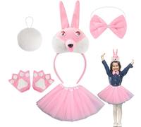 Sghtil Costume de lapin, oreilles de lapin de Pâques, pour bébé, vêtements de lapin doux et réglables, pour cosplay, Pâques, Halloween, fêtes de Noël, conventions d'anime