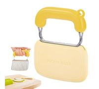 Sghtil Coupe-Rides pour Légumes, Coupe-Sorcières de Pommes de Terre - Brosse Ondulée de | Chopper de Légumes Ondulés en Acier Inoxydable Outil de Coupe de de Pommes de Terre pour