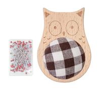 Sghtil Coussin à épingles mignon porte-aiguilles à coudre pour passe-temps, organisateur avec 100 épingles à broder et couette pour débutants avec animaux de dessin animé mignons
