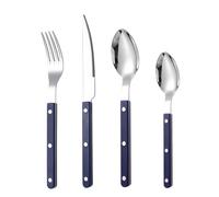 Sghtil Couverts de service, couverts français en acier inoxydable - 4 cuillères à café French Cutter Couverts en acier inoxydable | Ustensiles de service, couverts à steak lavables au lave-vaisselle