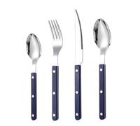 Sghtil Couverts pour dîner, ensemble de couverts français - Lot de 4 couverts français coupeur cuillère fourchette | ustensiles de service de cuisine, lavables au lave-vaisselle, steak pour