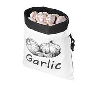 Sghtil de Pommes de Terre | Sac de Rangement en Toile pour Pommes de Terre, oignons, ail - Sac réutilisable et Lavable avec Cordon de Serrage pour Aliments, légumes, Fruits, Garde-Manger