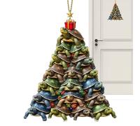 Sghtil Décoration de Noël à suspendre en acrylique 2D Motif tortue marine
