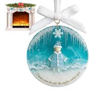 Sghtil Décoration de Noël pour les amis | Décoration de sapin de Noël en acrylique 2D | Pendentif d'amitié en acrylique pour sapin de Noël - Pour extérieur, jardin, fêtes de famille, fêtes de vacances